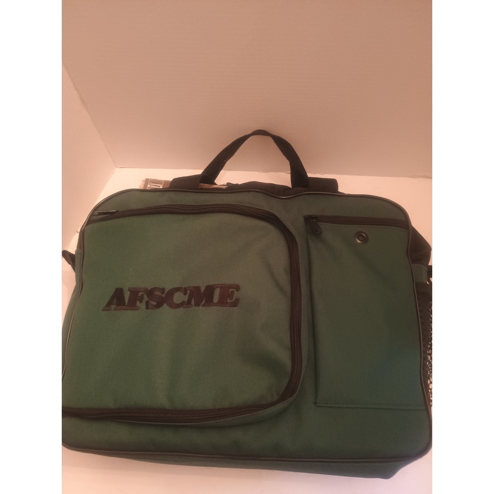 AFSCME Green Backpack Unionwear Laptop Travel Carry-On Bag W/O Shoulder Strap
